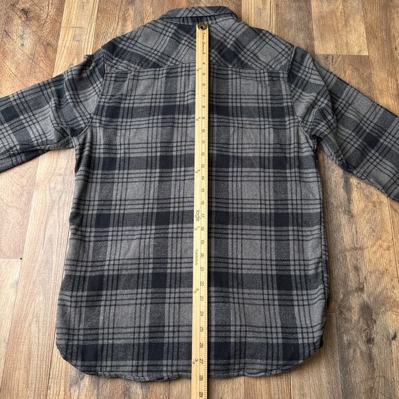 The North Face Arroyo Flannel Shirt Men's Medium‎ Gray Plaid Long Sleeve 6152 - Picture 11 of 14